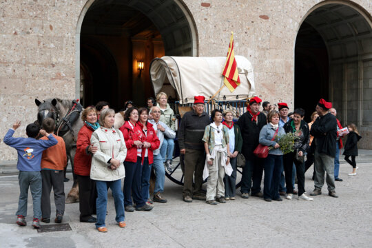 L'arribada de pelegrins és constant