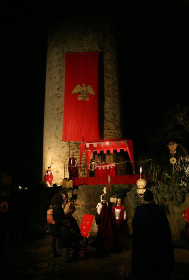 Soldats romans davant la torre