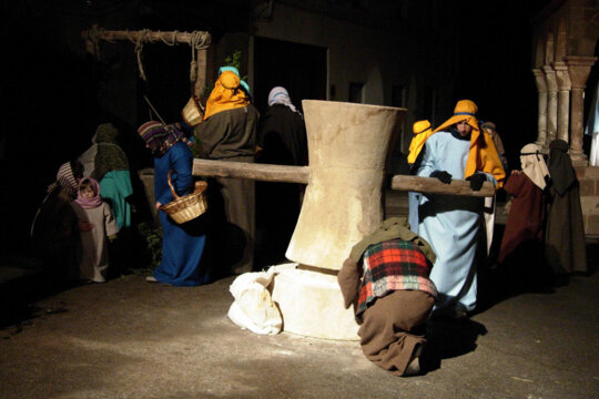 Treballant al molí