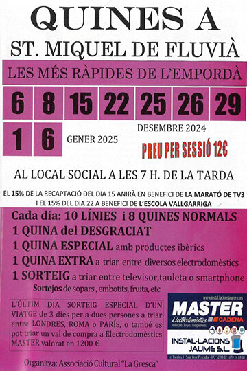 Cartell d'una quina popular