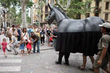 El Ruc, durant una trobada de bestiari a Barcelona