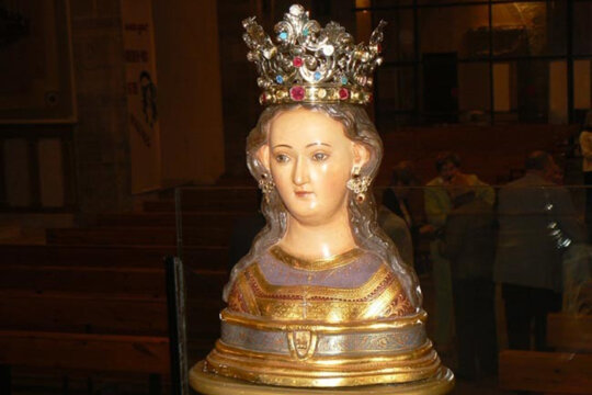 Bust de Santa Calamanda, santa oriünda de Calaf