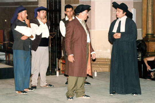 Un moment de la representació