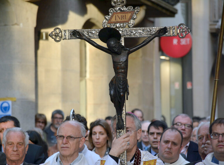 Processó del Sant Crist a Igualada. Foto: infoanoia.cat
