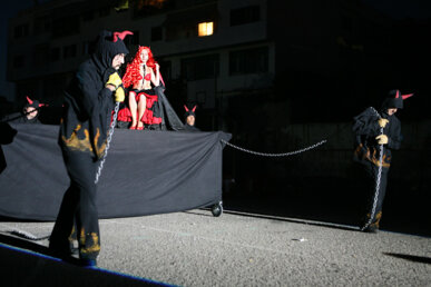 Un moment de l'espectacle pirosatíric del 2009