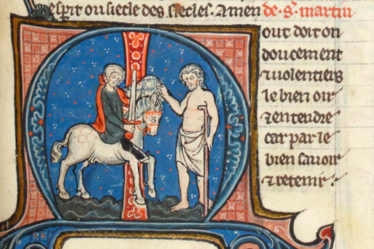 Il·lustració del llibre Vies de Saints de la Biblioteca Nacional de França