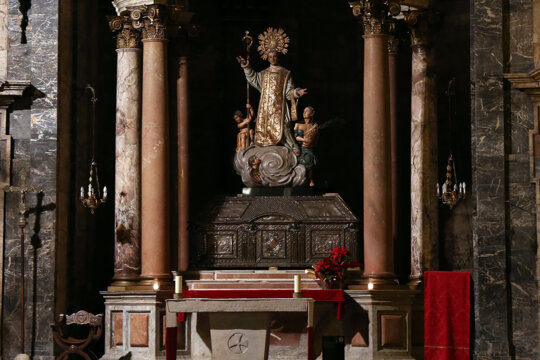 Altar de la Capella de Sant Narcís (Església de Sant Feliu de Girona). Foto: Manel Carrera