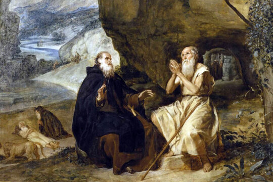 Els sants barbuts Pau i Antoni pintats per Velázquez