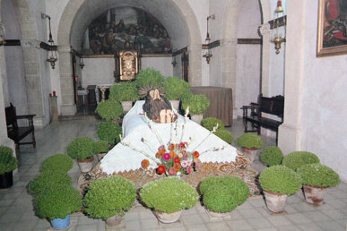 Marededéu morta de l'Església de Sant Marçal de sa Cabaneta. Foto: Sebastià Mas