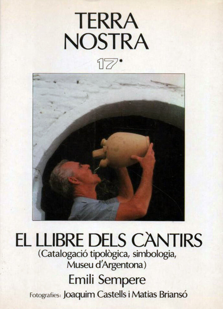 El llibre dels càntirs. Catalogació tipològica, simbologia, Museu d'Argentona.