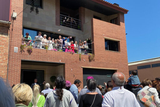 Plegar bateig a Torregrossa, abril de 2024. Foto: Natàlia Querol