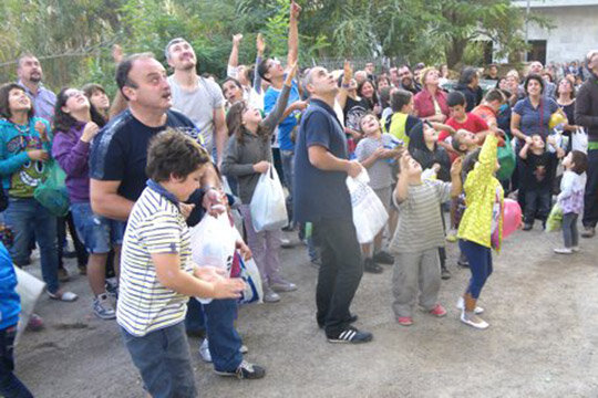 Tirar bateig a Solivella, 2011. Foto: Solivella.net