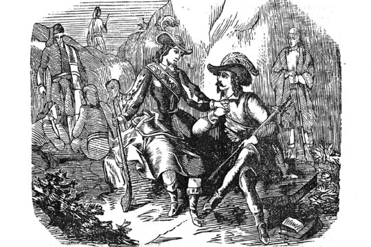 Il·lustració antiga d'en Joan Sala Ferrer, àlies Serrallonga