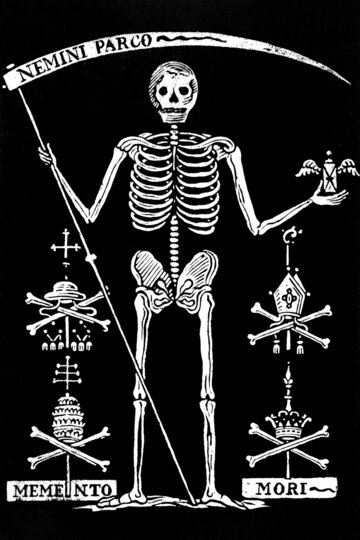 Nemini parco: No perdono a ningú. Memento mori: recorda que moriràs