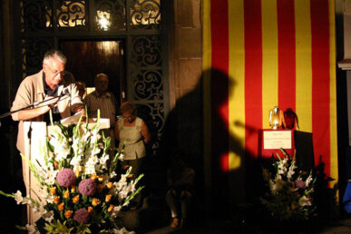 Els parlaments al Fossar. Foto: Bernat Ferrer